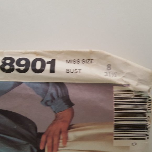 Vintage McCall's Sewing Pattern 8901 Liz Claiborne Blouses Miss Size 8 Bust 31.5 - Picture 2 of 10